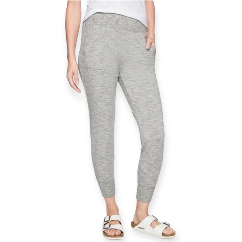 Athleta Restore Jogger XS Grey Heather Stretch Modal Athleisure Casual Cozy